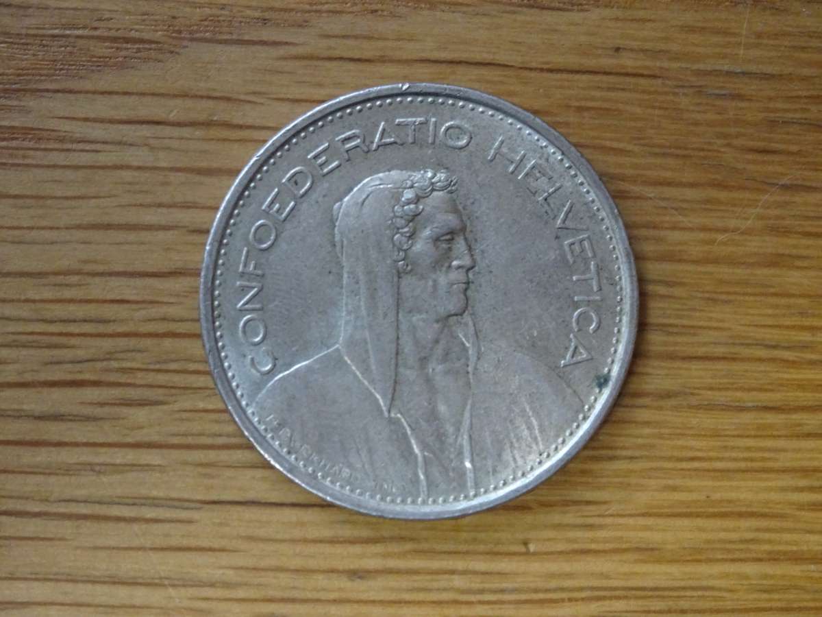 One Swiss Franc 1967 Coin - In Good Condition