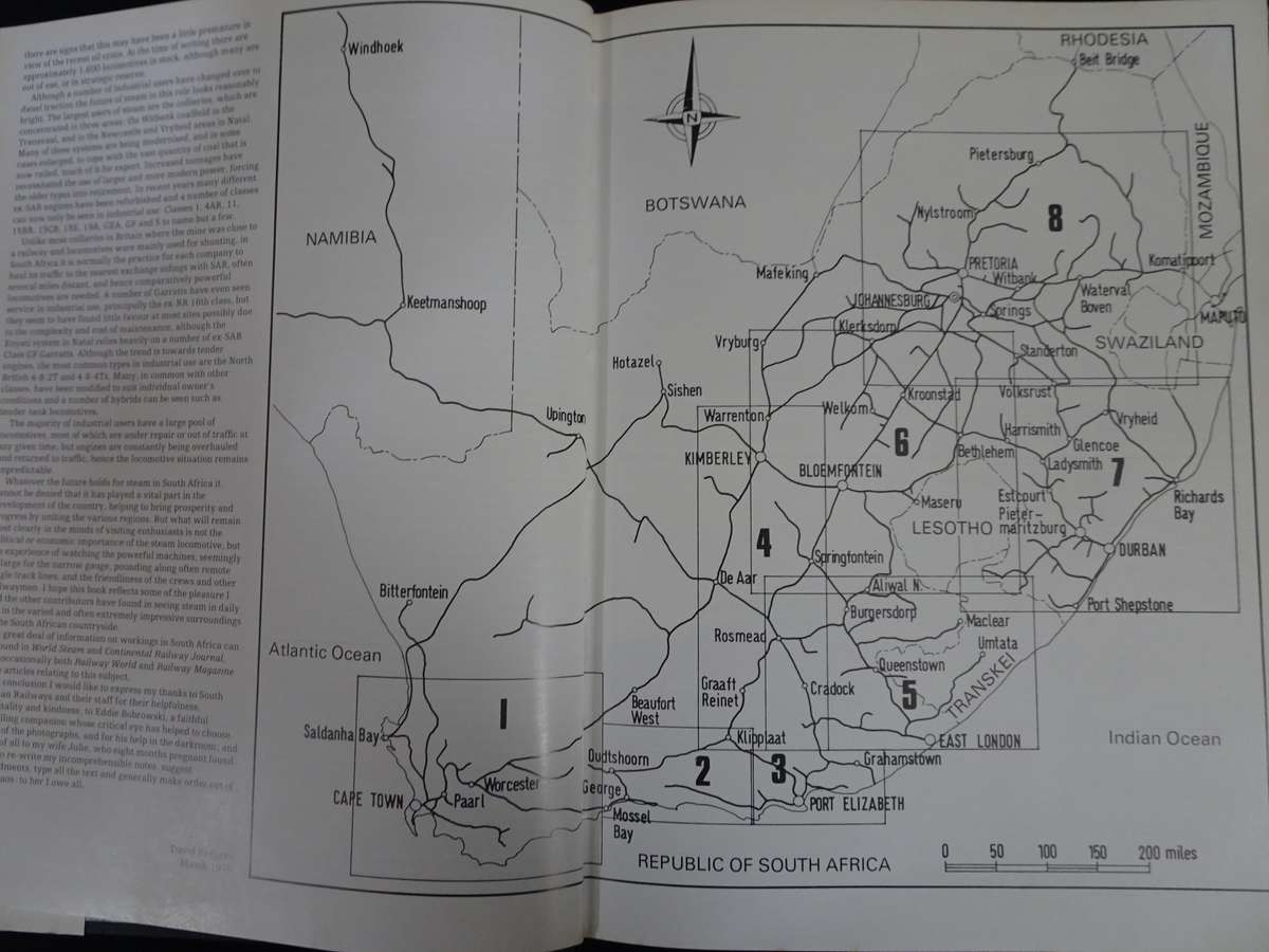 South African Steam Today Book by David C. Rodgers - In Good Condition