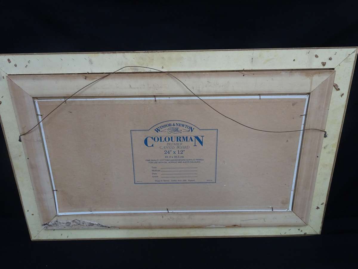 Beautiful Oil On Board By Pierre De Villiers (1921  2007) Farmlands - See Description - 78c x 48cm