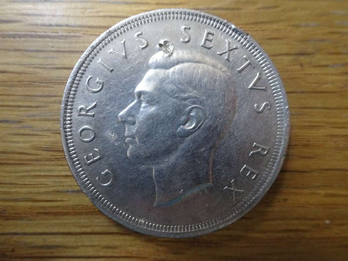 Union Of South Africa 1952 Silver Five Shilling Coin