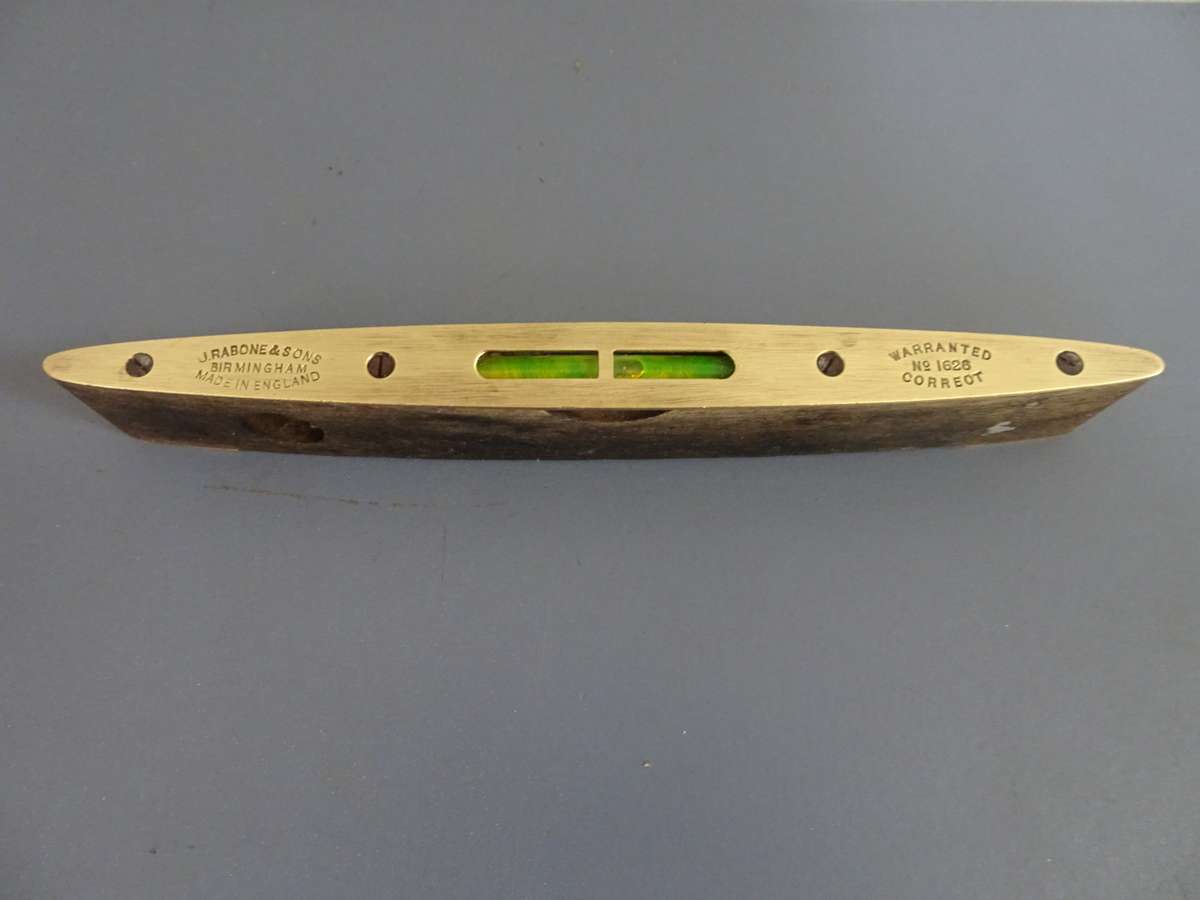 Ancien niveau marque J.RABONE & SONS BIRMINGHAM ENGLAND collection outil art pop