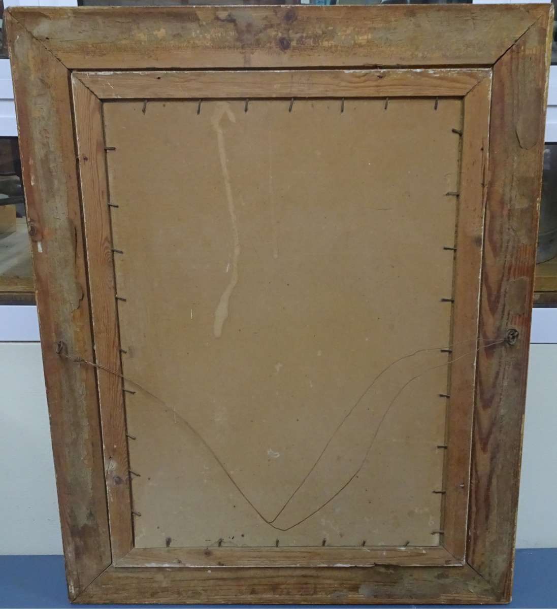 Beautiful Oil On Board River And Mountain Scene By Artist W. Collins - In Stunning Frame