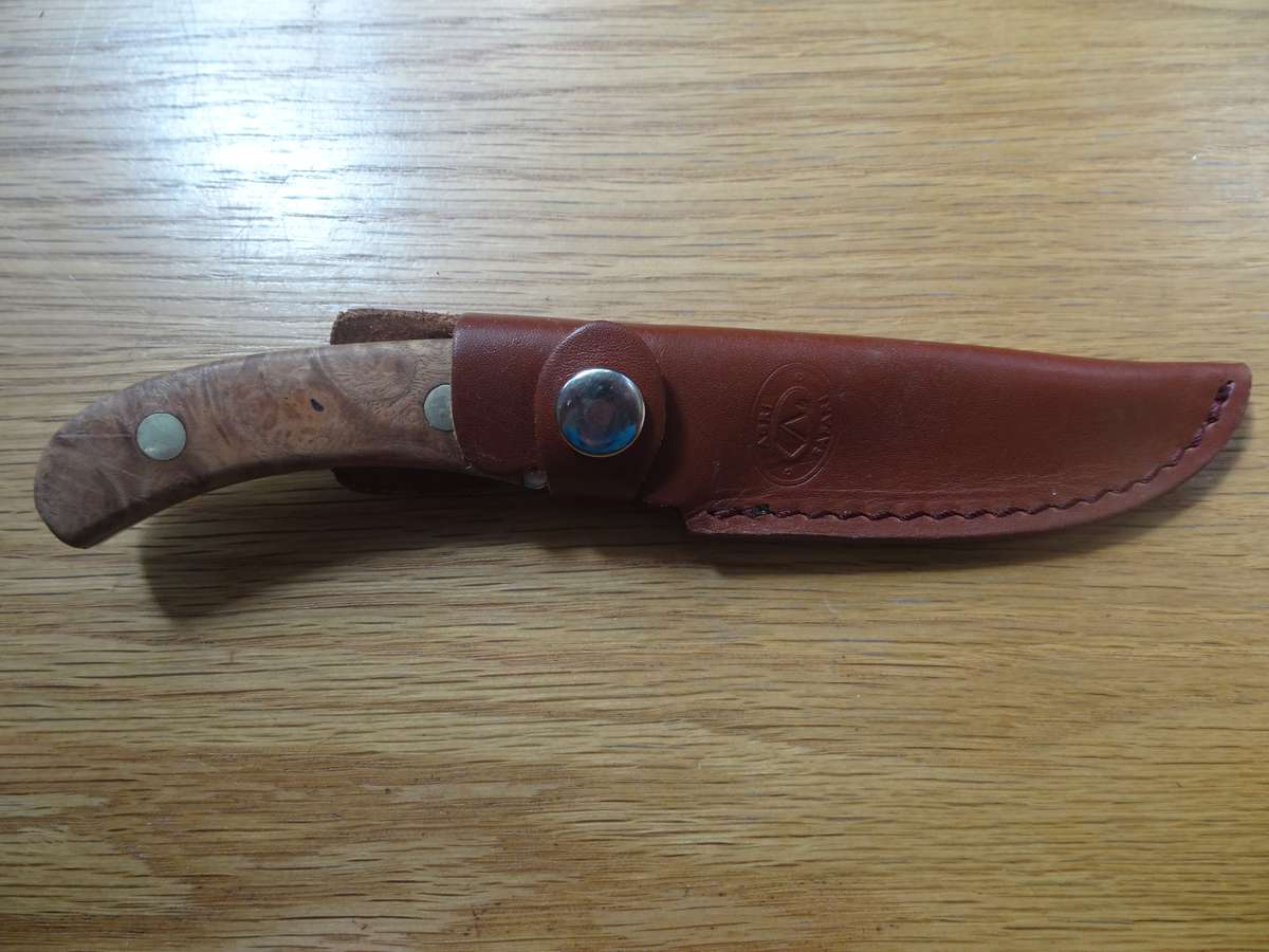 Stunning Agri Safari Hunting Knife In Original Leather Case - In Good Condition