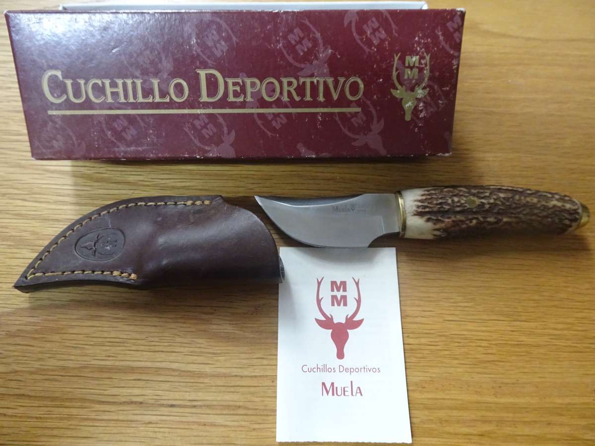 Gorgeous Muela (440) Spain Made Sporting Knife - In Original Box And Leather Bag
