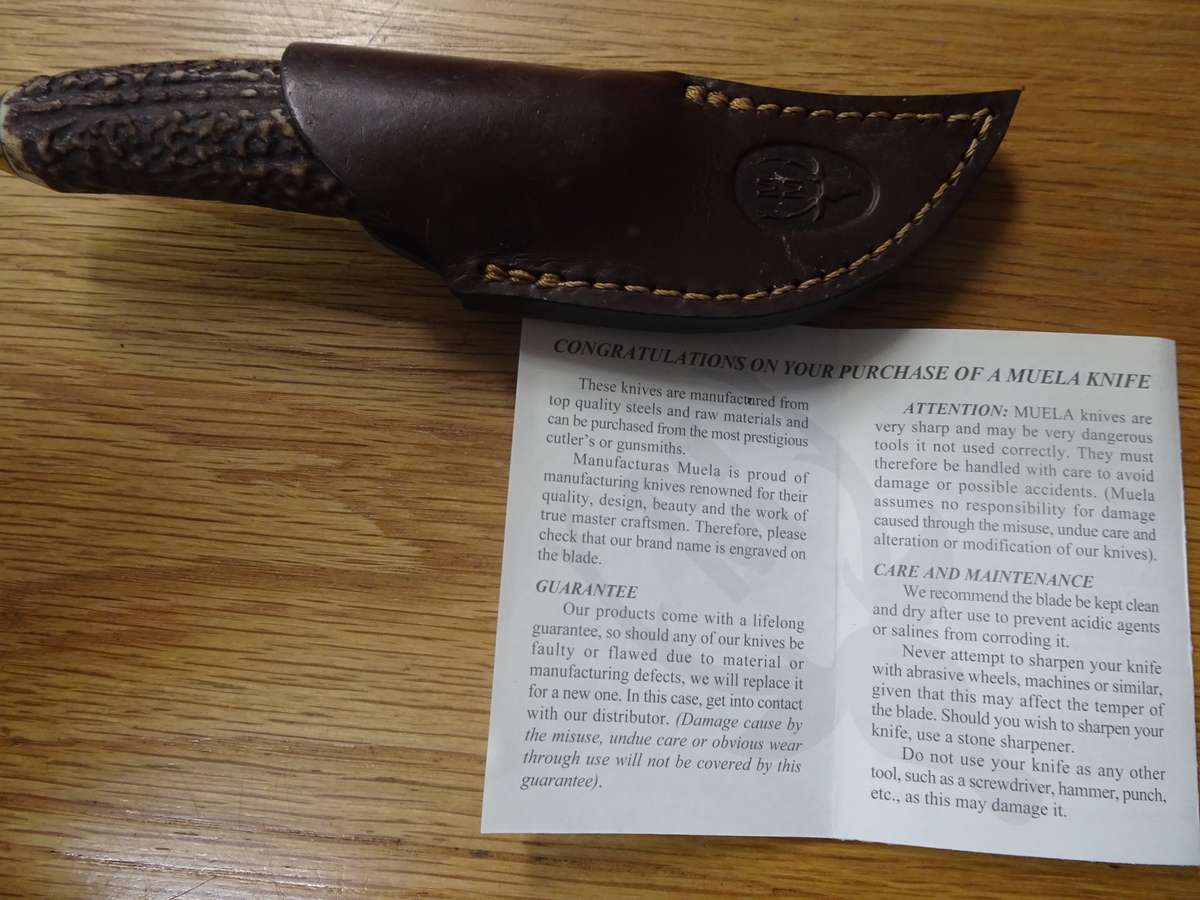 Gorgeous Muela (440) Spain Made Sporting Knife - In Original Box And Leather Bag