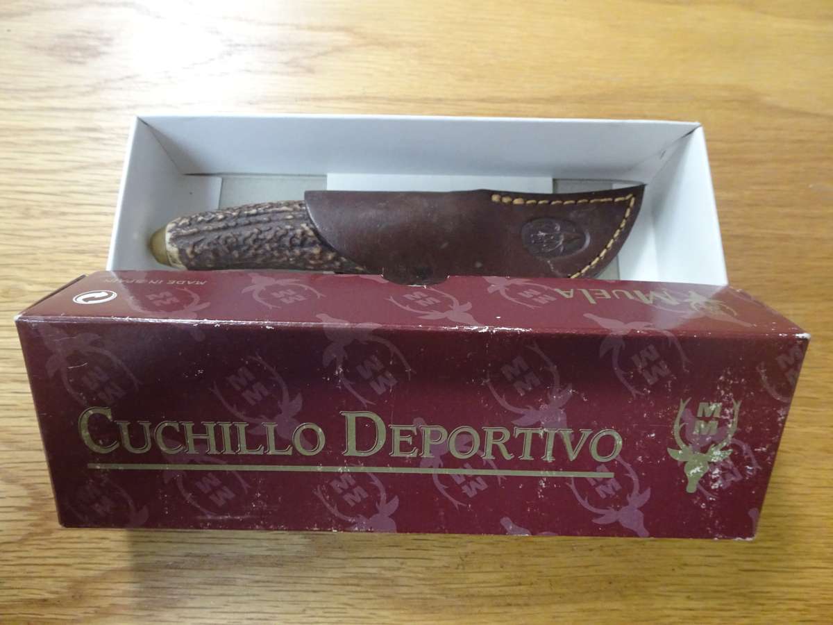 Gorgeous Muela (440) Spain Made Sporting Knife - In Original Box And Leather Bag