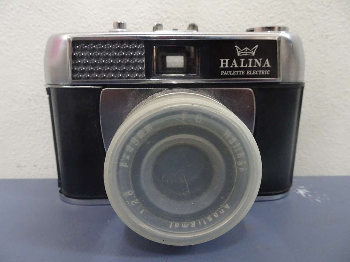 Stunning Vintage Halina Paulette Electric 35mm Point And Shoot Film Camera - Not Tested