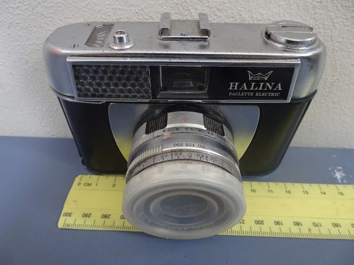Stunning Vintage Halina Paulette Electric 35mm Point And Shoot Film Camera - Not Tested