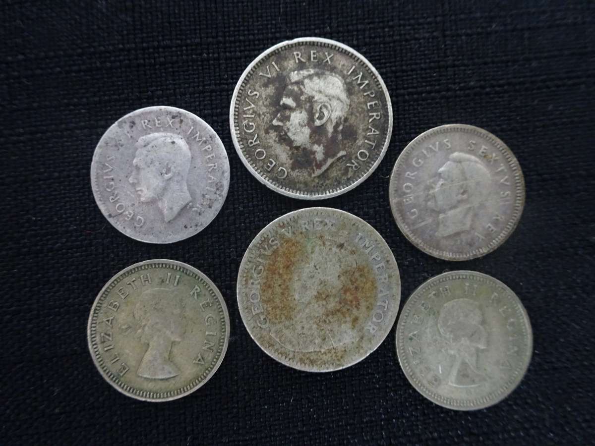 Six Silver Coins - See My Description