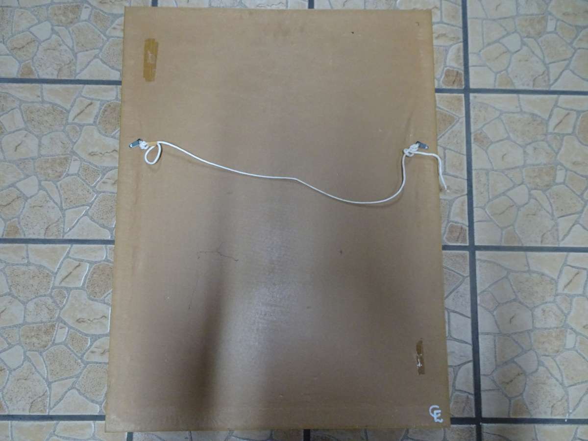 Beautiful Large Oil On Board Of a Lady In Pink By South African Artist Rinus Muller 1999