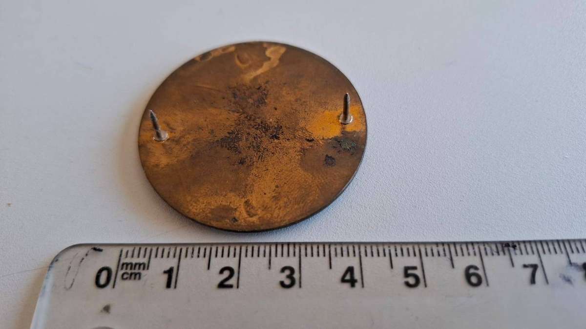 SANDF 44 Parachute Brigade Charlie Company Metal Badge- Pins in tact -Good Condition