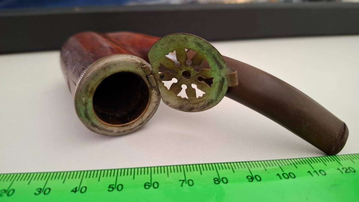 1899-1902 Boere War Era with Paul Kruger Image carved on the Front with Hinged Cover in Tact