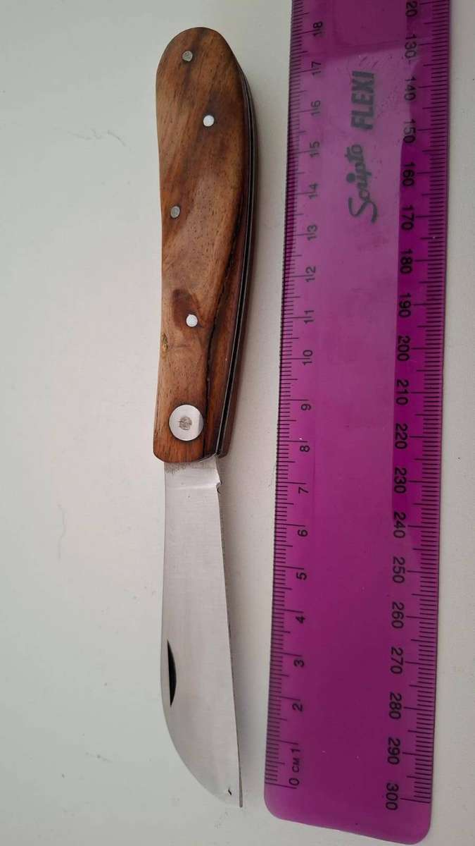 Stunning Pocket Knife with Wooden Handle in Great Condition