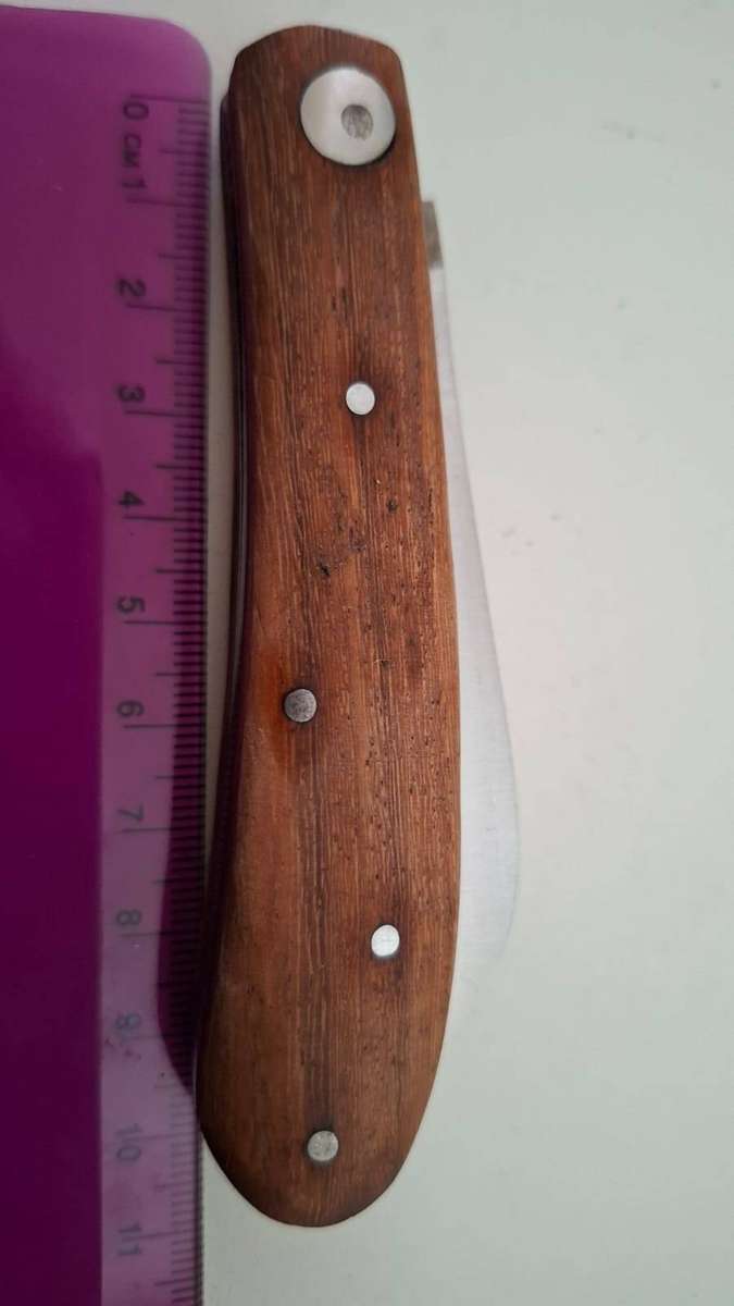 Stunning Pocket Knife with Wooden Handle in Great Condition