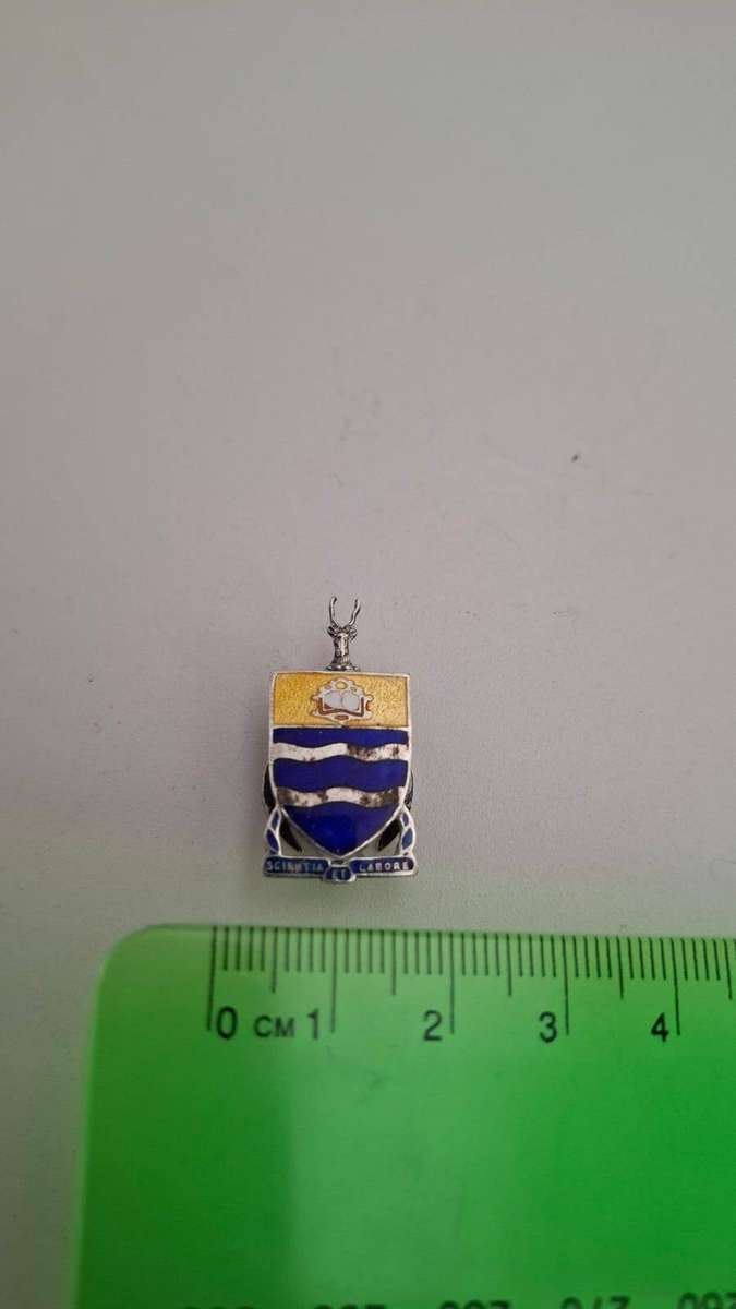 Sterling Silver University of the Witwatersrand Badge 3.5 Grams
