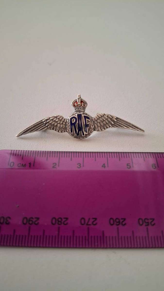 WW 1  Sterling Silver Royal Air Force (RAF) Sweetheart Brooch in Excellent Condition 5 Grams