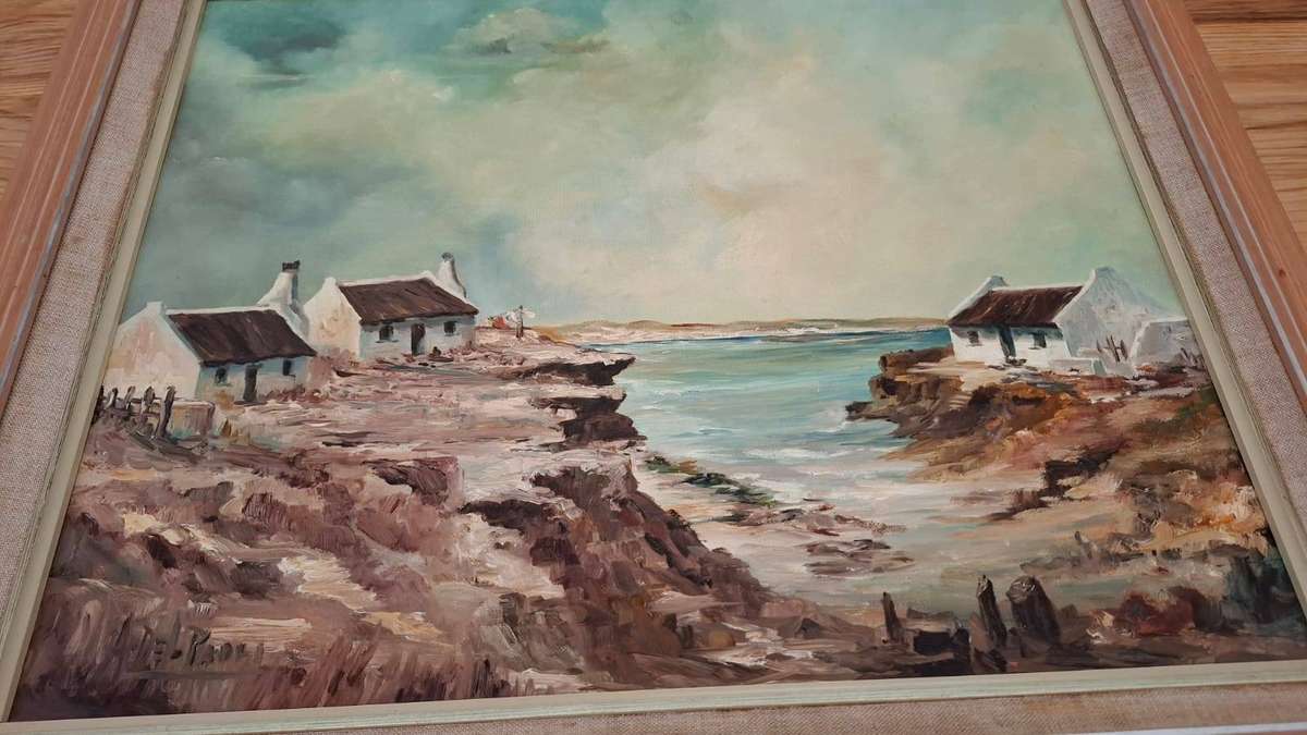 Stunning Oil on Board - A de Paoli (Taylor)-Arniston 1992 -Frame 41 cm x 51cm in Great Condition