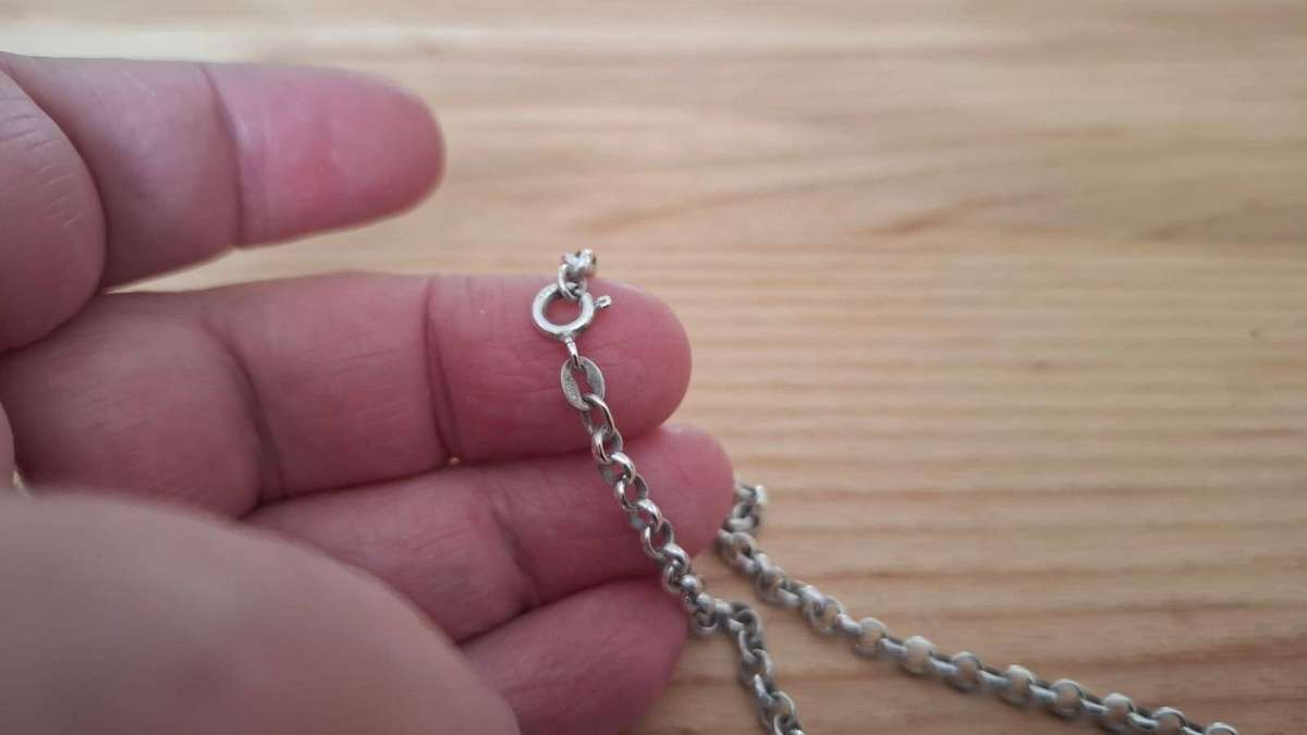 Stunning 925 Sterling Silver Rolo Chain Necklace (13.8 Grams)(L 54cm) in Great Condition