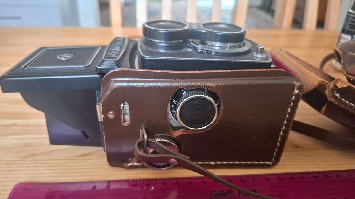 Vintage Yashica A Twin-Lens Reflex (TLR) Camera in Good Condition