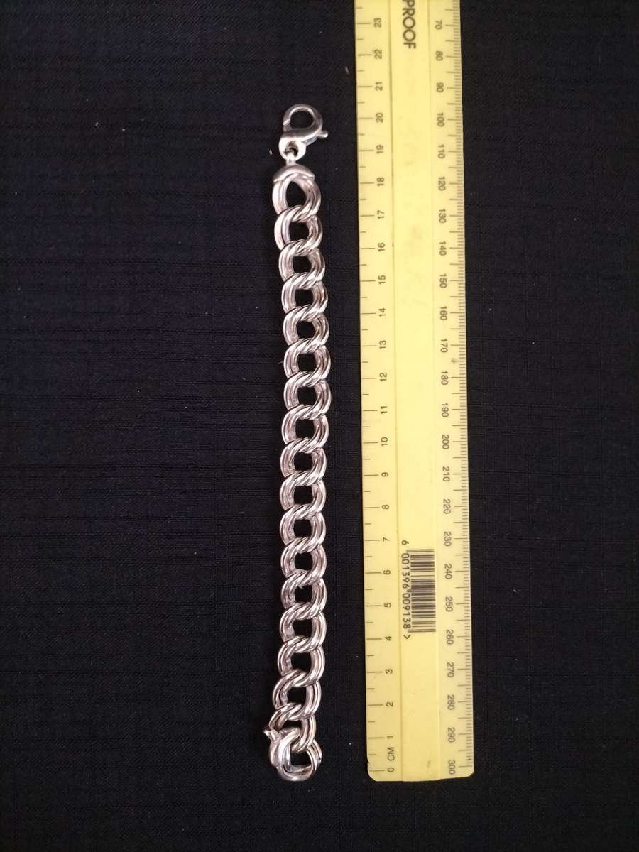 Beautiful Vintage Sterling Silver 925 Bracelet 21.cm - 26g - Excelent Condition