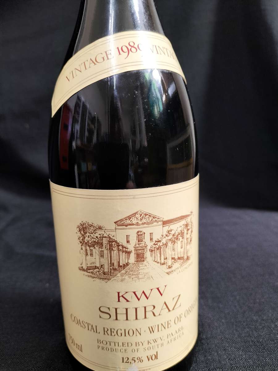 Vintage 1989 Vintage KWV Shiraz  - 750ml - Sealed - Bottled by KWV