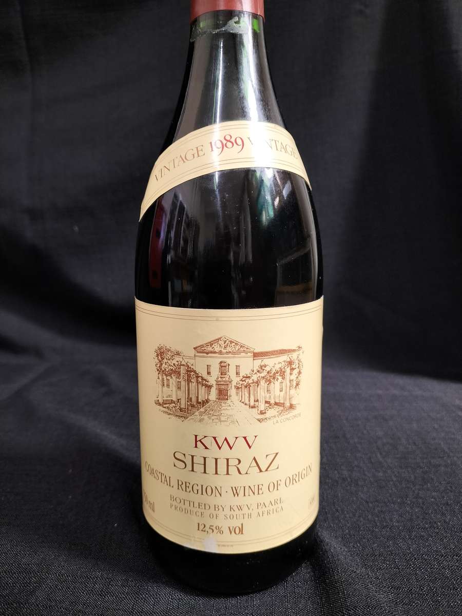 Vintage 1989 Vintage KWV Shiraz  - 750ml - Sealed - Bottled by KWV