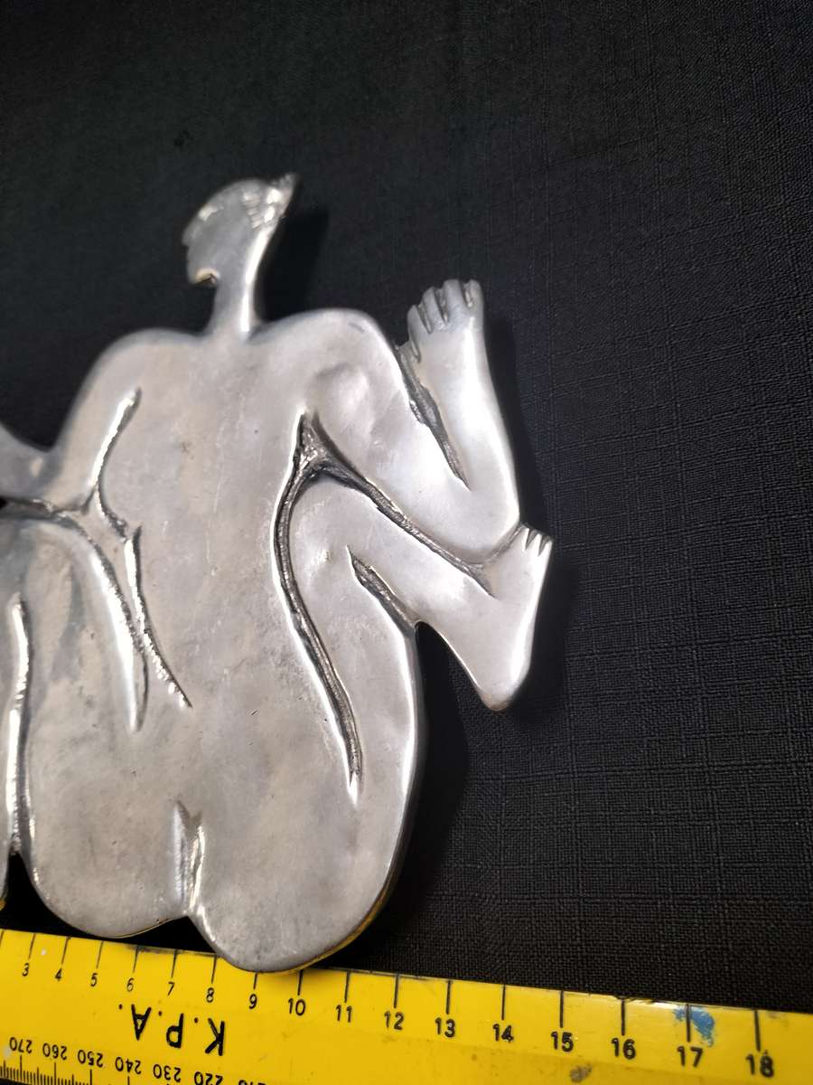 Beautiful Vintage Carrol Boyes Nude Woman Design Trivet/ Pot stand