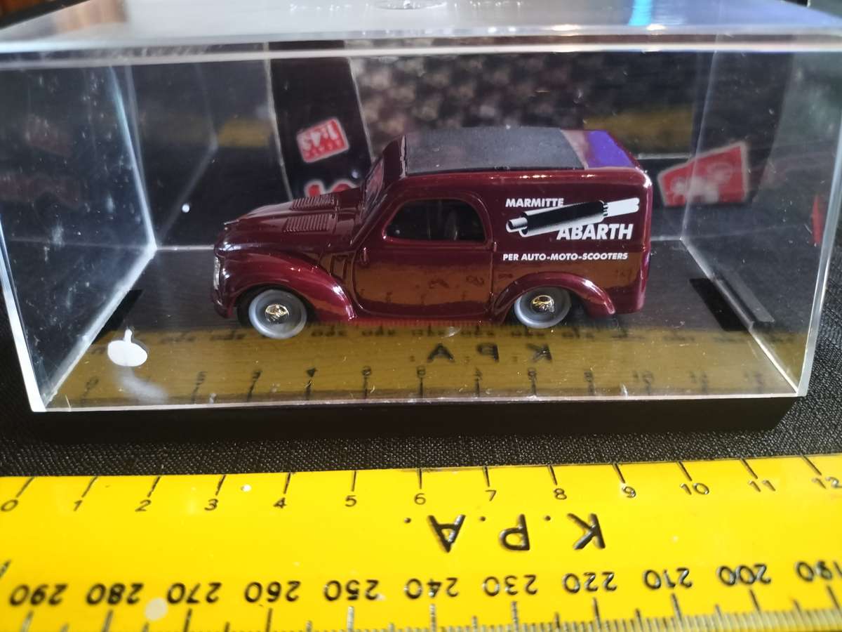 Vintage Brumm R266 Fiat 500C Furgoncino - Marmitte Abarth 1956 -Scale 1/43 -Good Condition