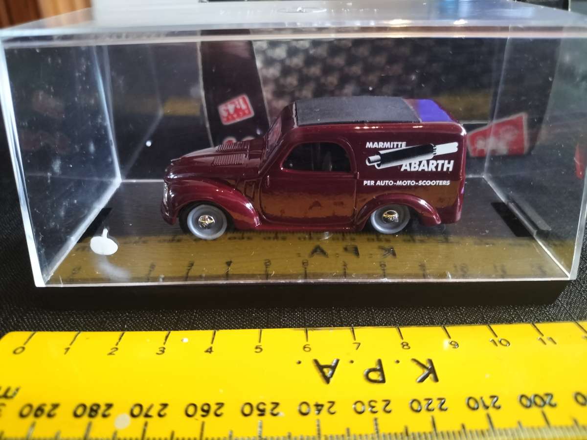 Vintage Brumm R266 Fiat 500C Furgoncino - Marmitte Abarth 1956 -Scale 1/43 -Good Condition