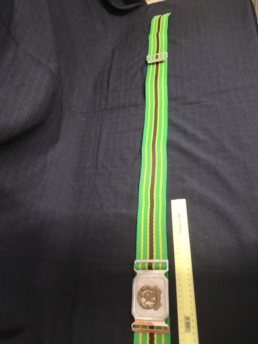 South African Defence Force - Commando Stable Belt With Buckle - Unitas - Good Condition