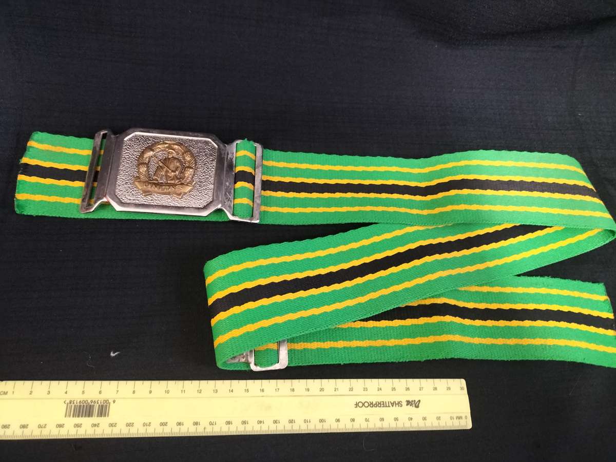 South African Defence Force - Commando Stable Belt With Buckle - Unitas - Good Condition
