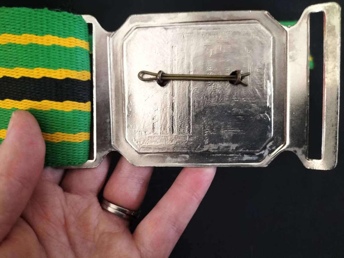 South African Defence Force - Commando Stable Belt With Buckle - Unitas - Good Condition