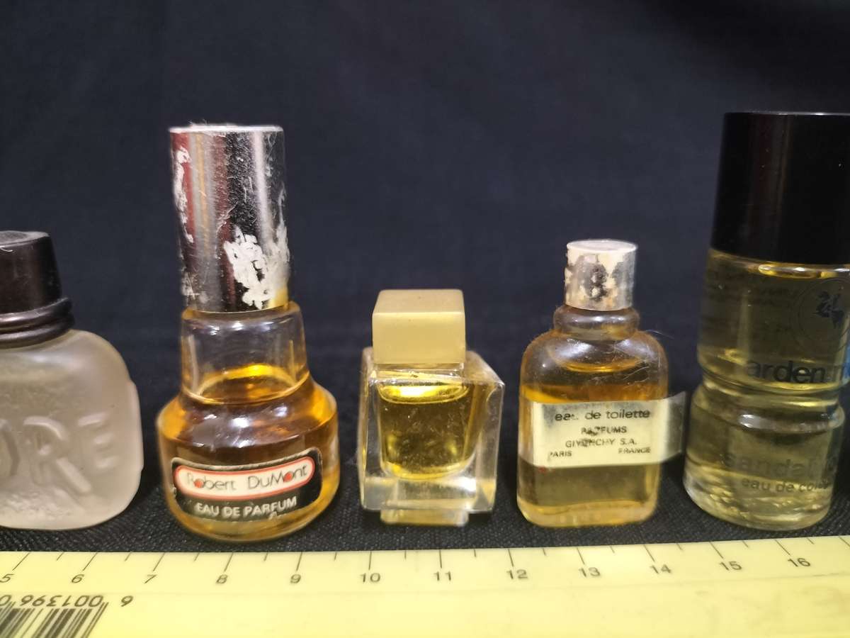 Collection of 10 Vintage Miniature Perfumes