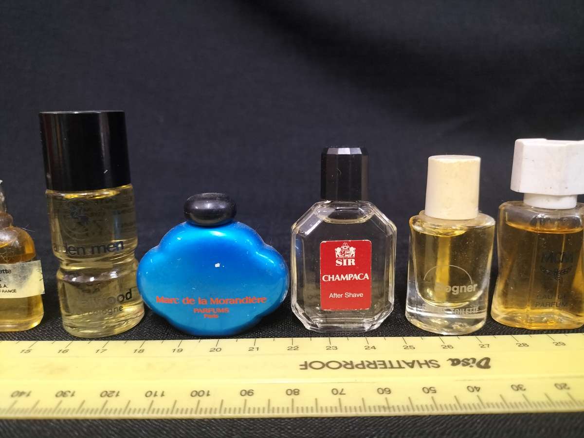 Collection of 10 Vintage Miniature Perfumes