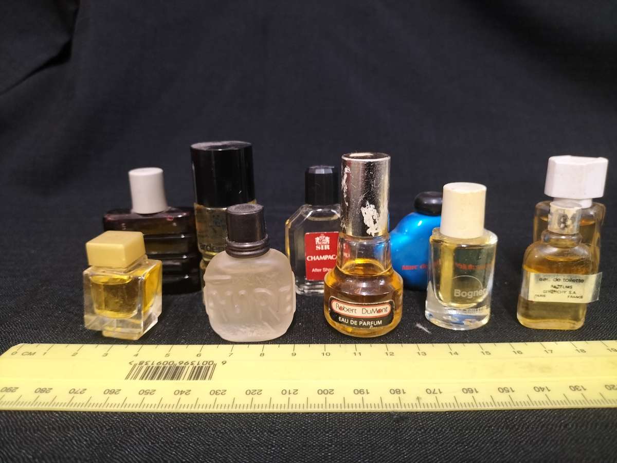 Collection of 10 Vintage Miniature Perfumes