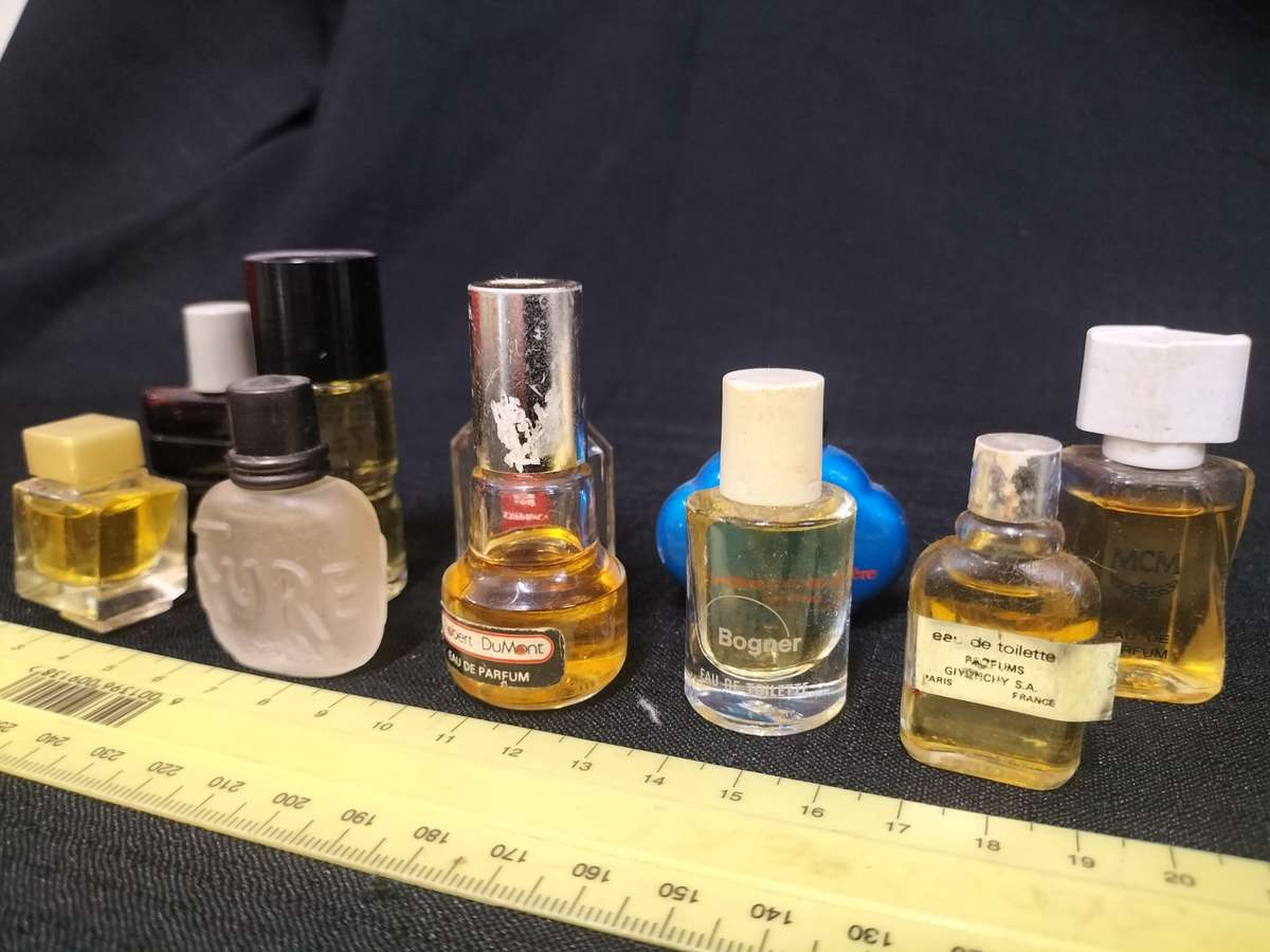 Collection of 10 Vintage Miniature Perfumes