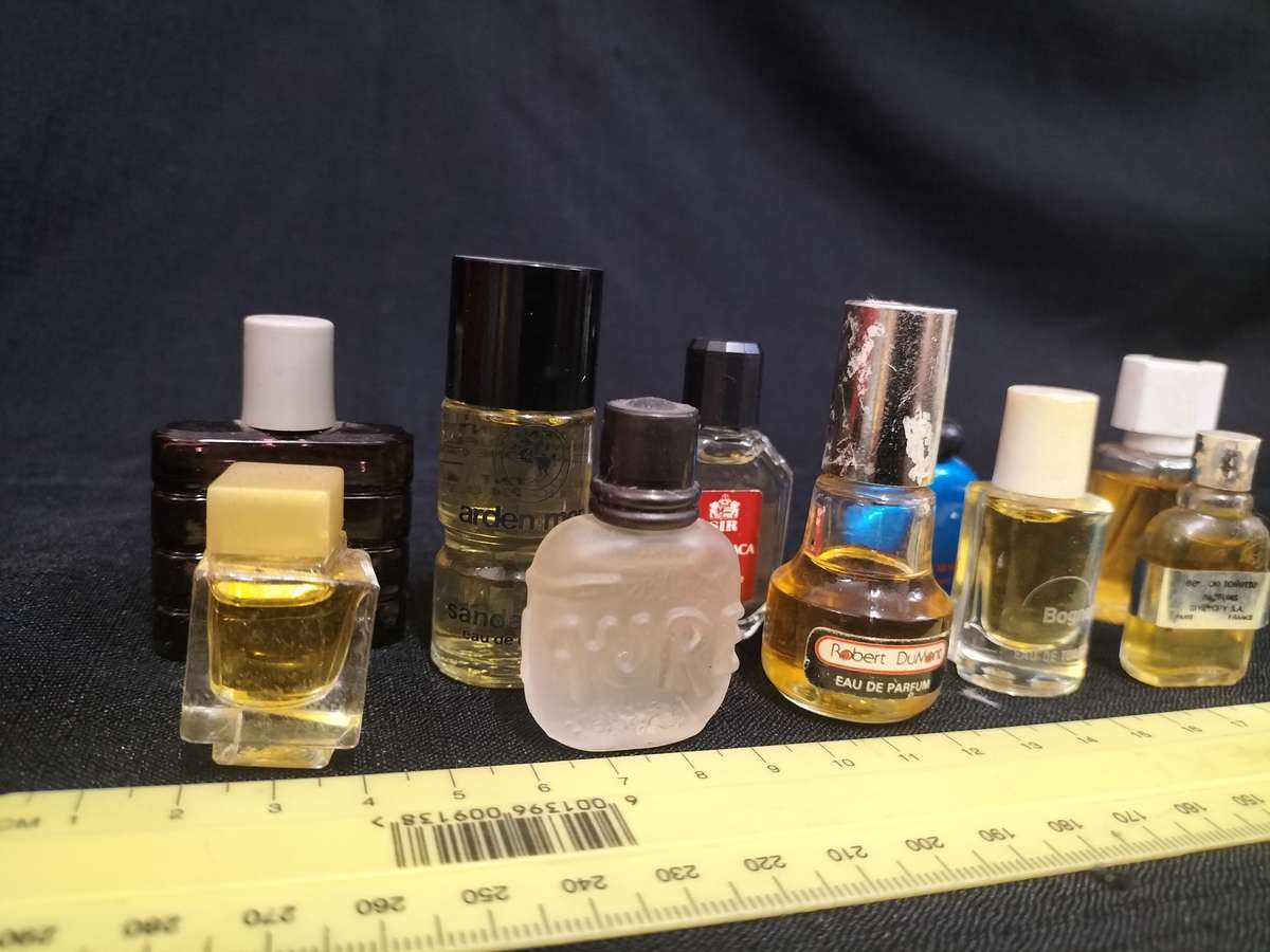 Collection of 10 Vintage Miniature Perfumes