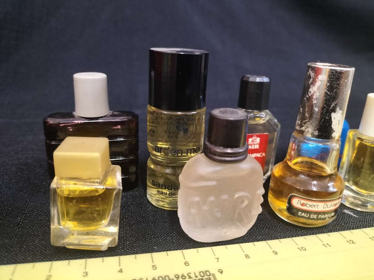 Collection of 10 Vintage Miniature Perfumes