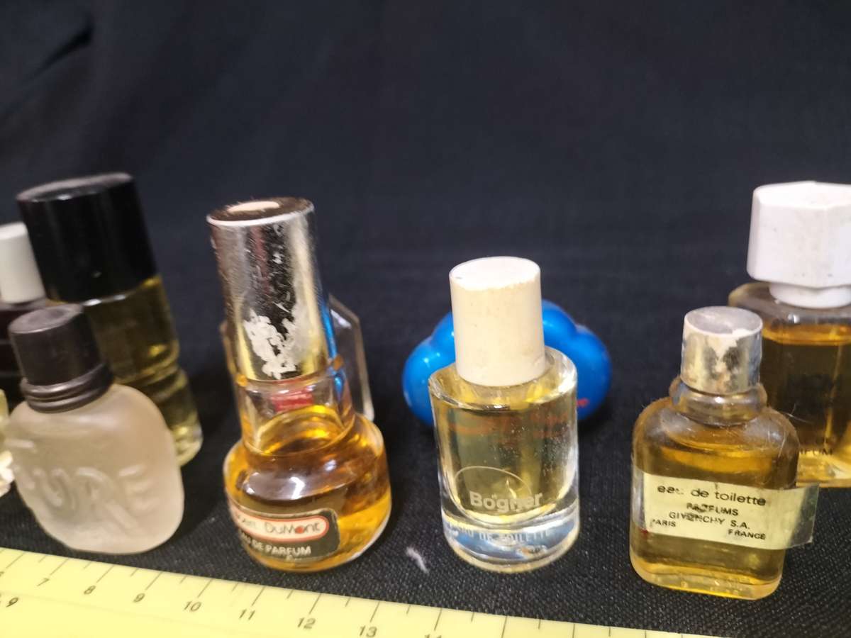 Collection of 10 Vintage Miniature Perfumes