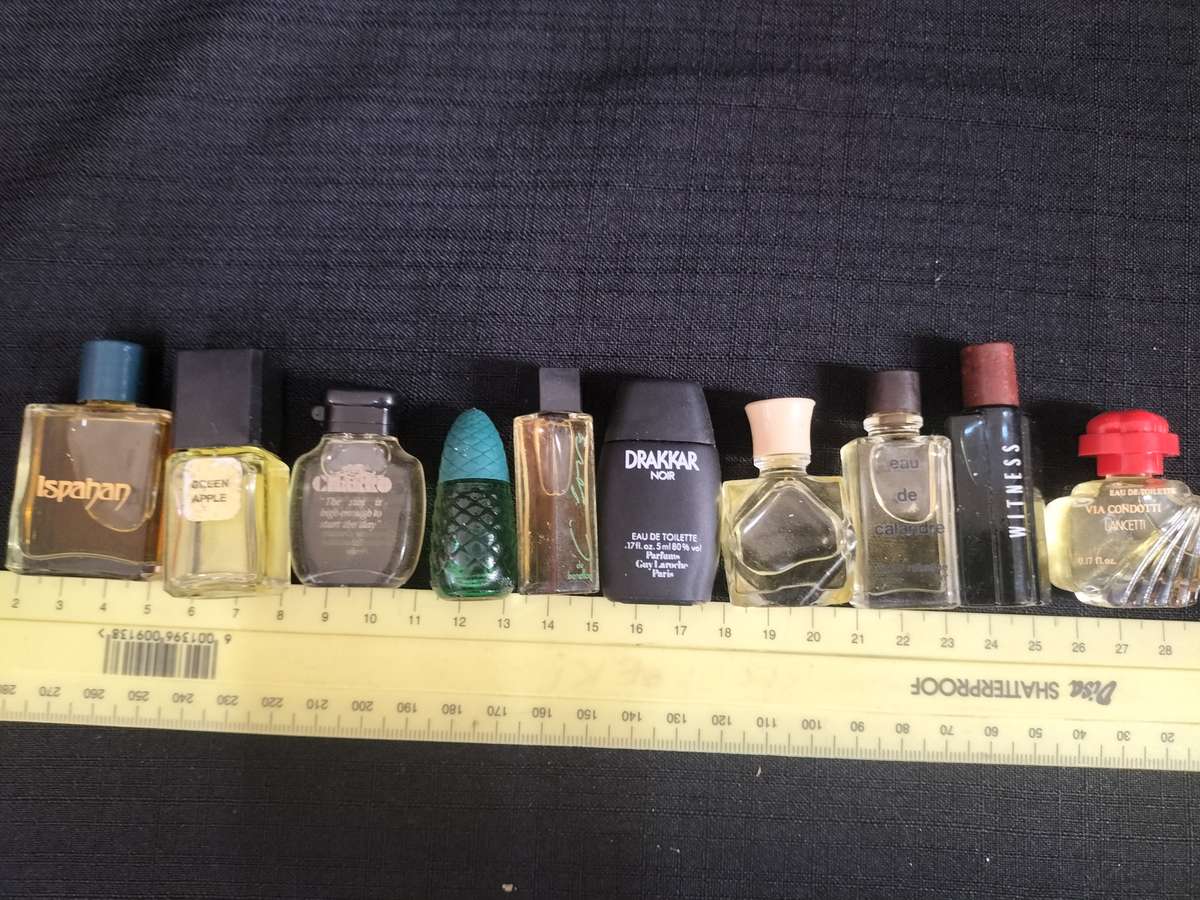 Collection of 10 Vintage Interesting Miniature Perfumes