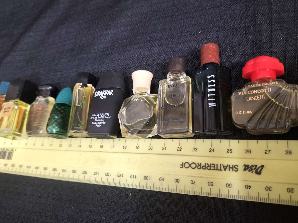 Collection of 10 Vintage Interesting Miniature Perfumes