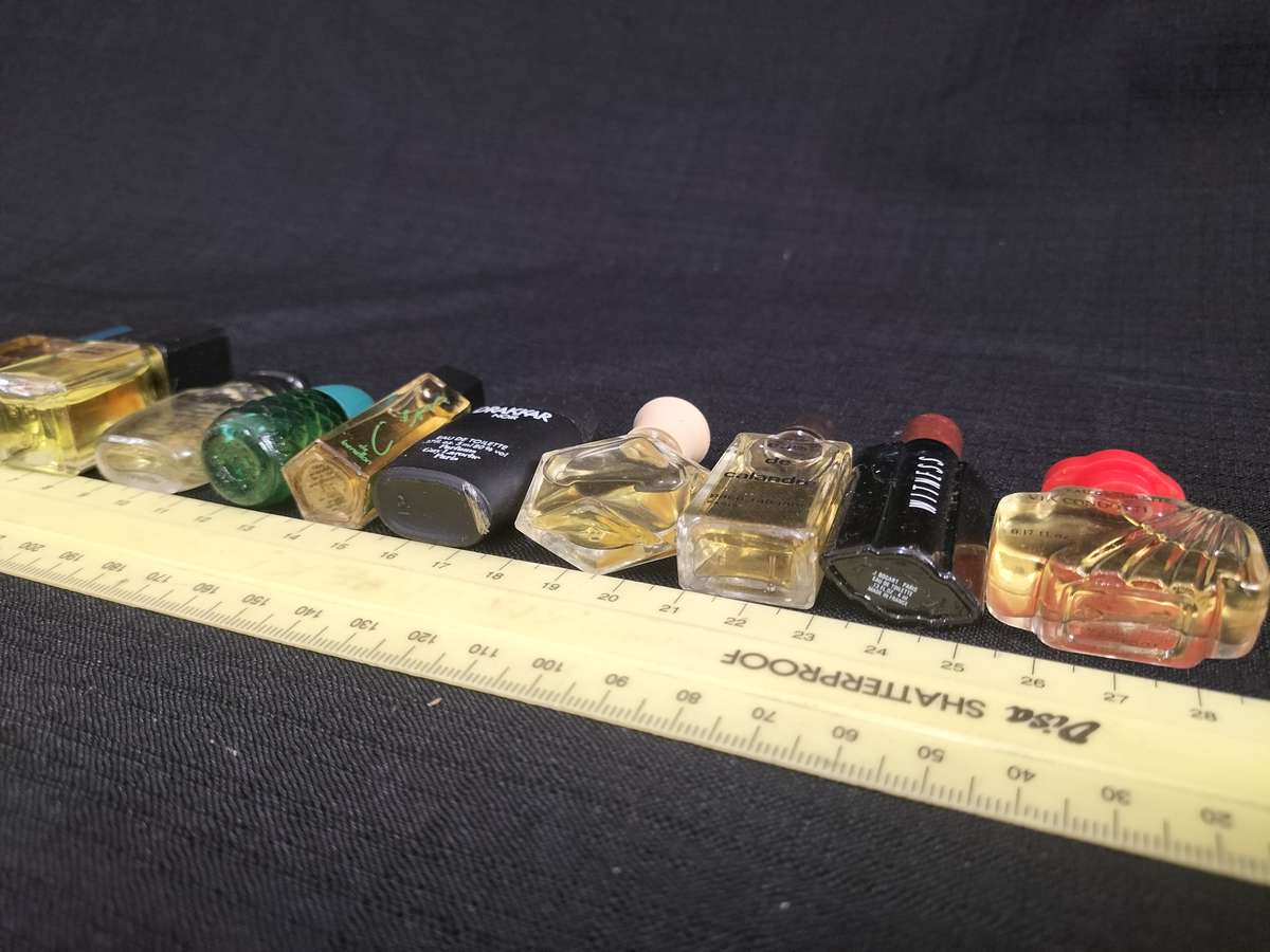 Collection of 10 Vintage Interesting Miniature Perfumes