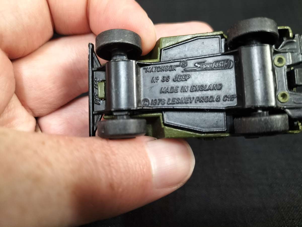 Very Rare Vintage Lesney Match Box Series NO 38 - Armoured Jeep  - View Description