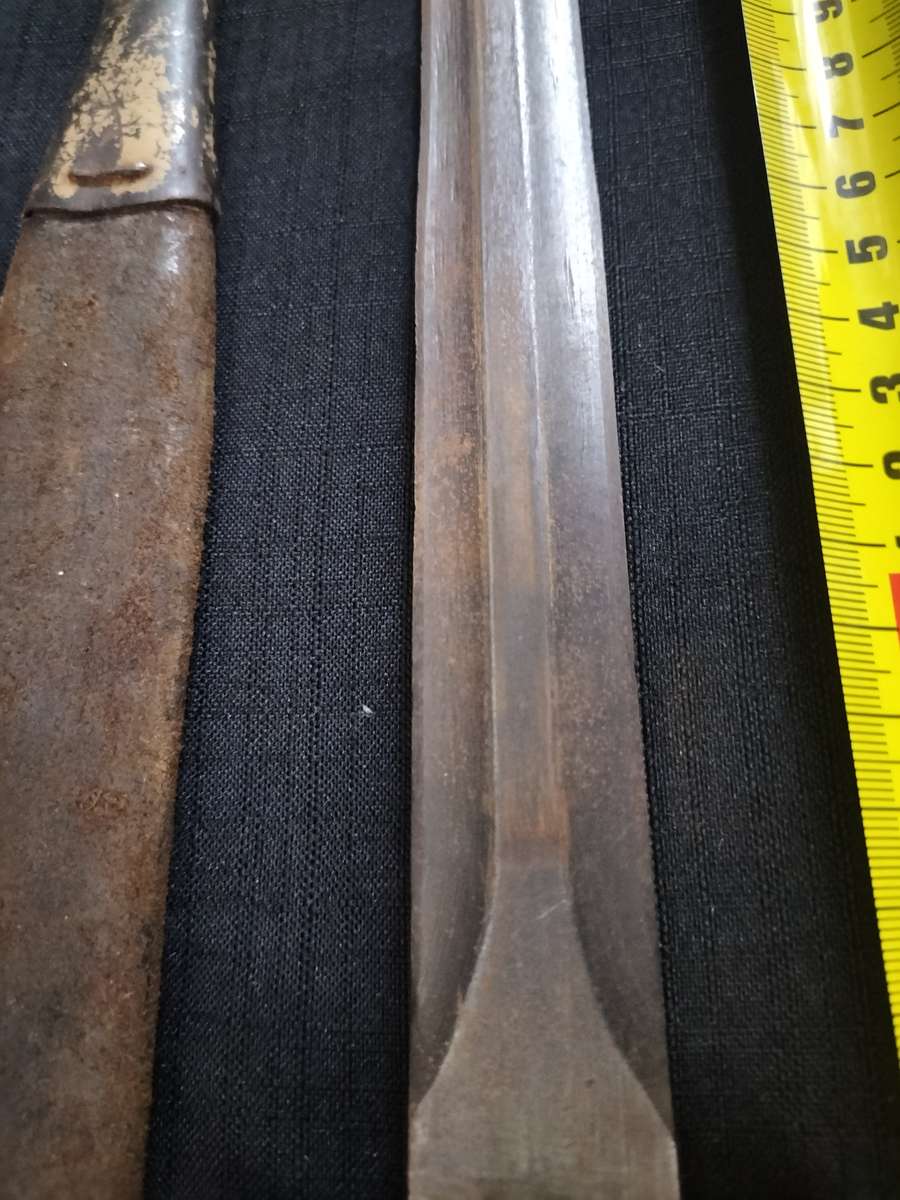 Vintage South African Police Bayonet with Leather Sheath and leather Frog  - See Description