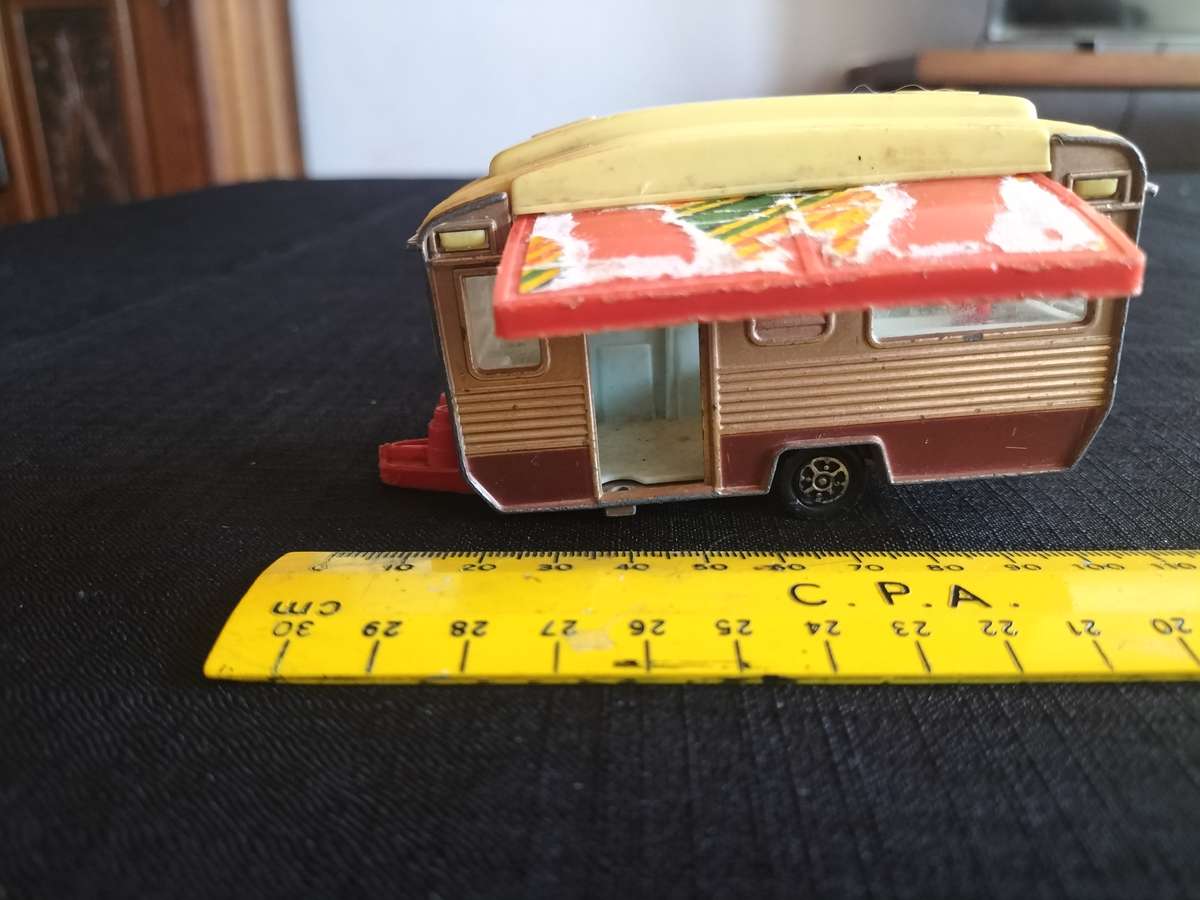 Very Rare Corgi Toys No490 Touring Caravan - Made in GT Britain -View Description