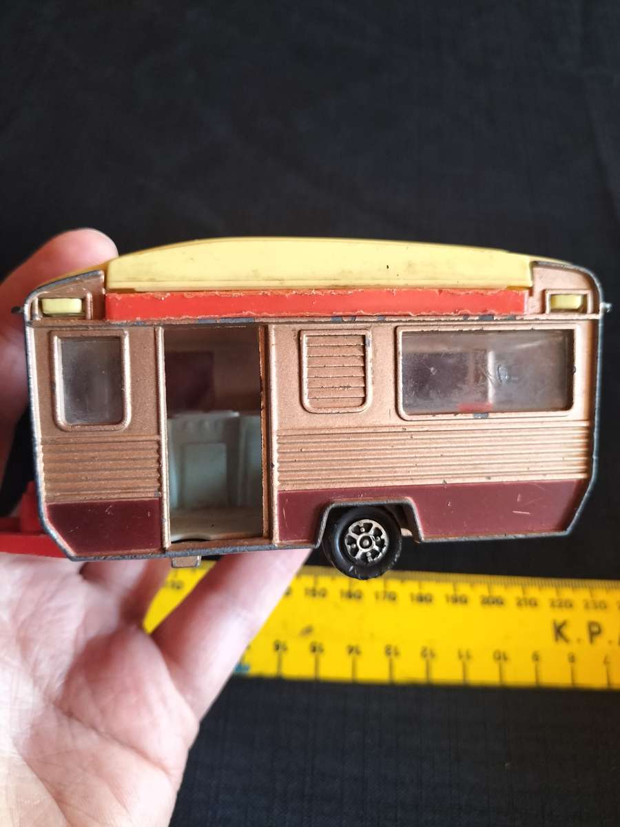 Very Rare Corgi Toys No490 Touring Caravan - Made in GT Britain -View Description