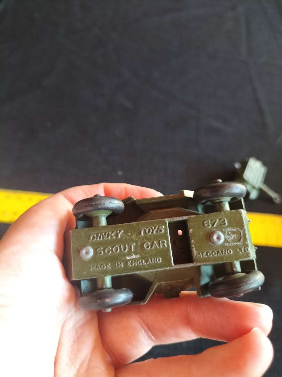 Very Rare Vintage Dinky Toys - NO673-  Meccano LTD - Army Scout Car- Made in England