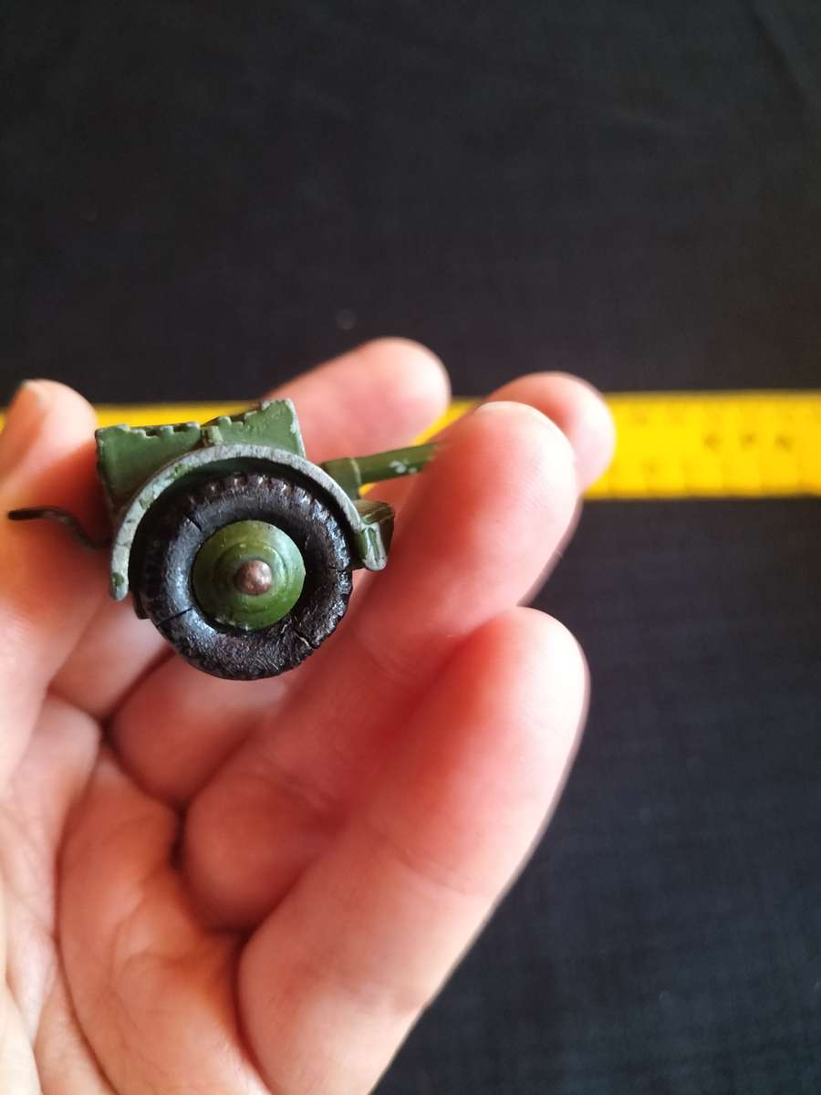 Very Rare Vintage Dinky Toys- No67 Meccano LTD -Trailer For 25 Pounder Field Gun- Made in England