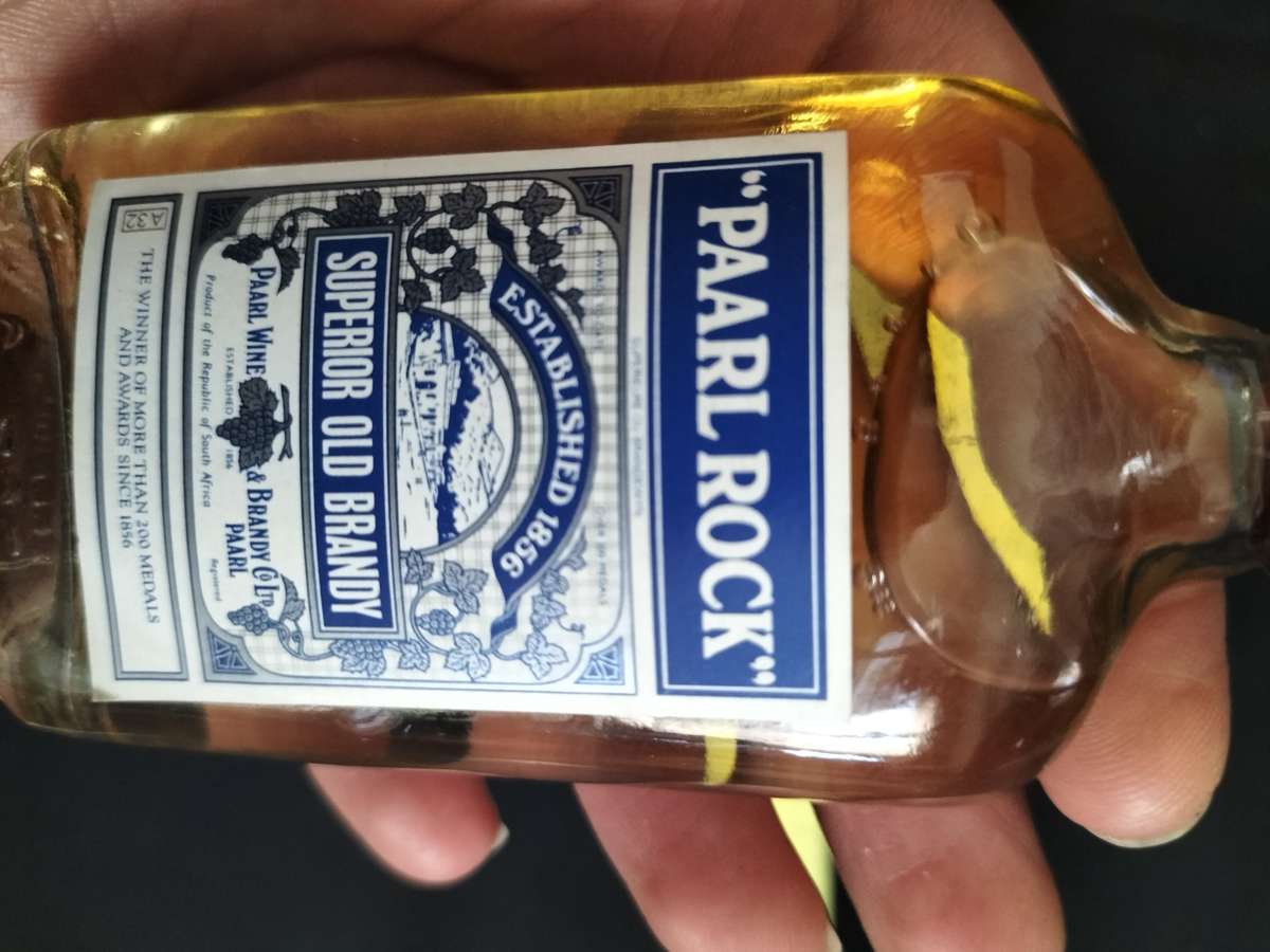 Vintage Three Miniature Paarl Rock 1856 Superior Old Brandy's 50 ml- Sealed - Good Condition