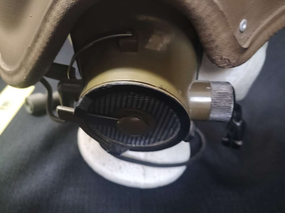 Vintage SADF Armoured Car Helmet with Ear Phones - Used on Ratel & Other Armoured Cars